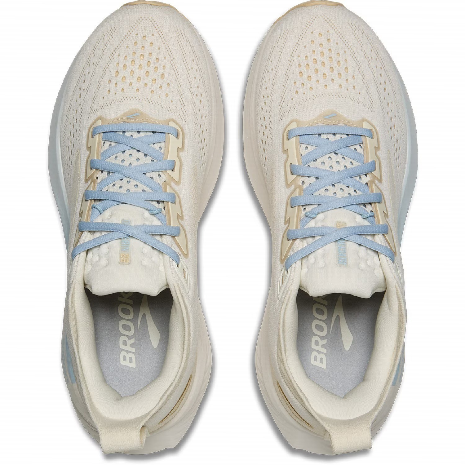 Brooks Women’s Glycerin 23 Running Shoes, White/Beige (NEW)