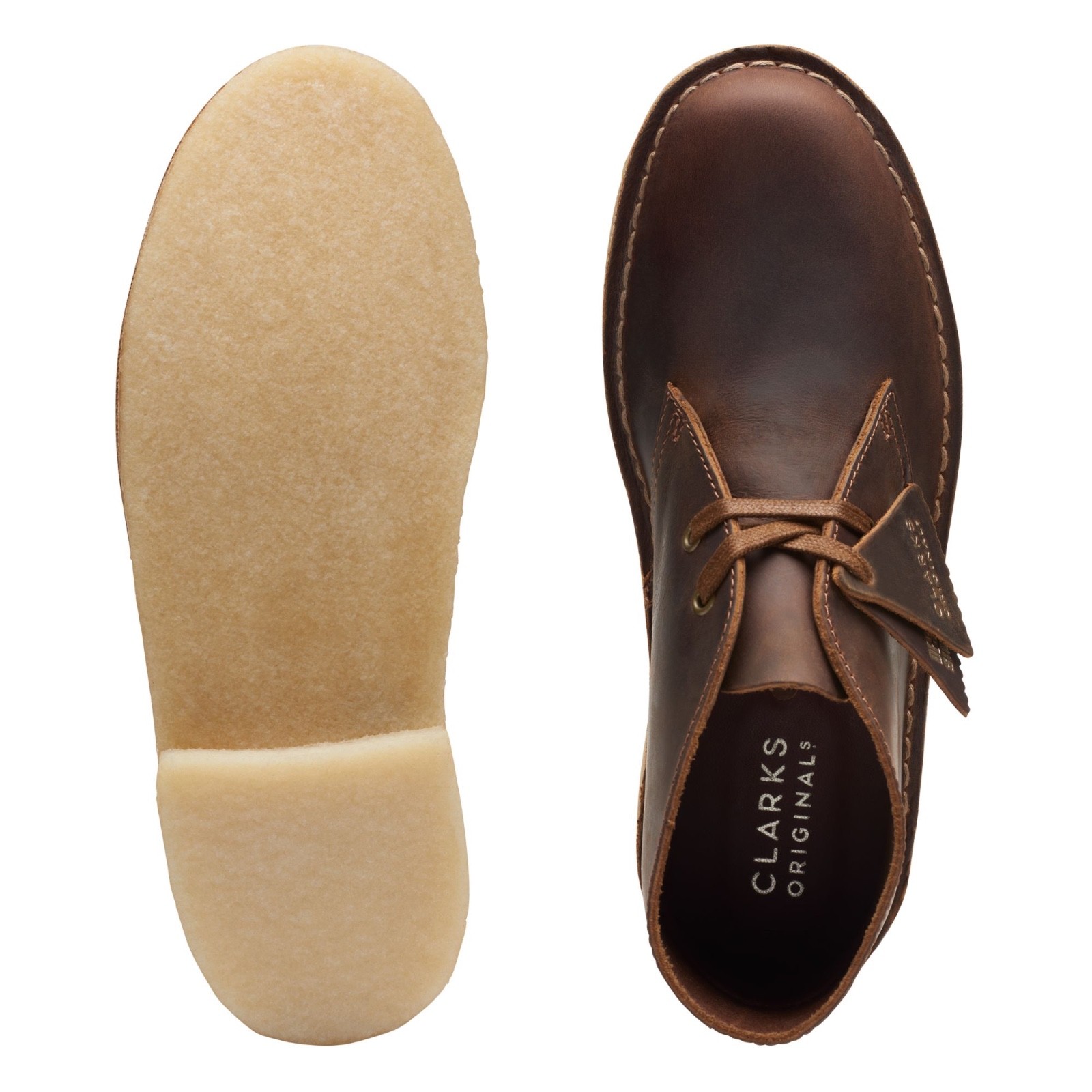 Clarks Originals Women’s Desert Boot in Brown Beeswax Leather Size 6.5