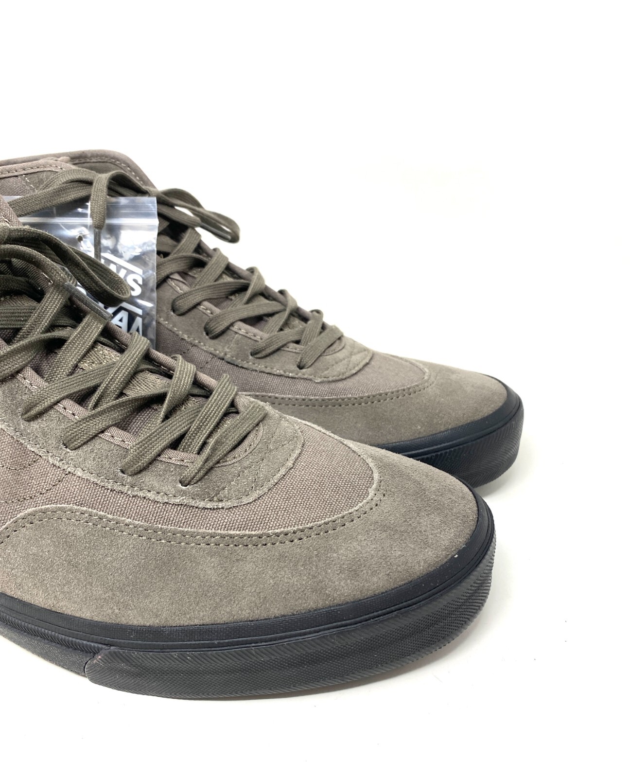 VANS Crockett High Skate Brown Green Suede Shoes Women Size Sneakers VN0A5JIG85C