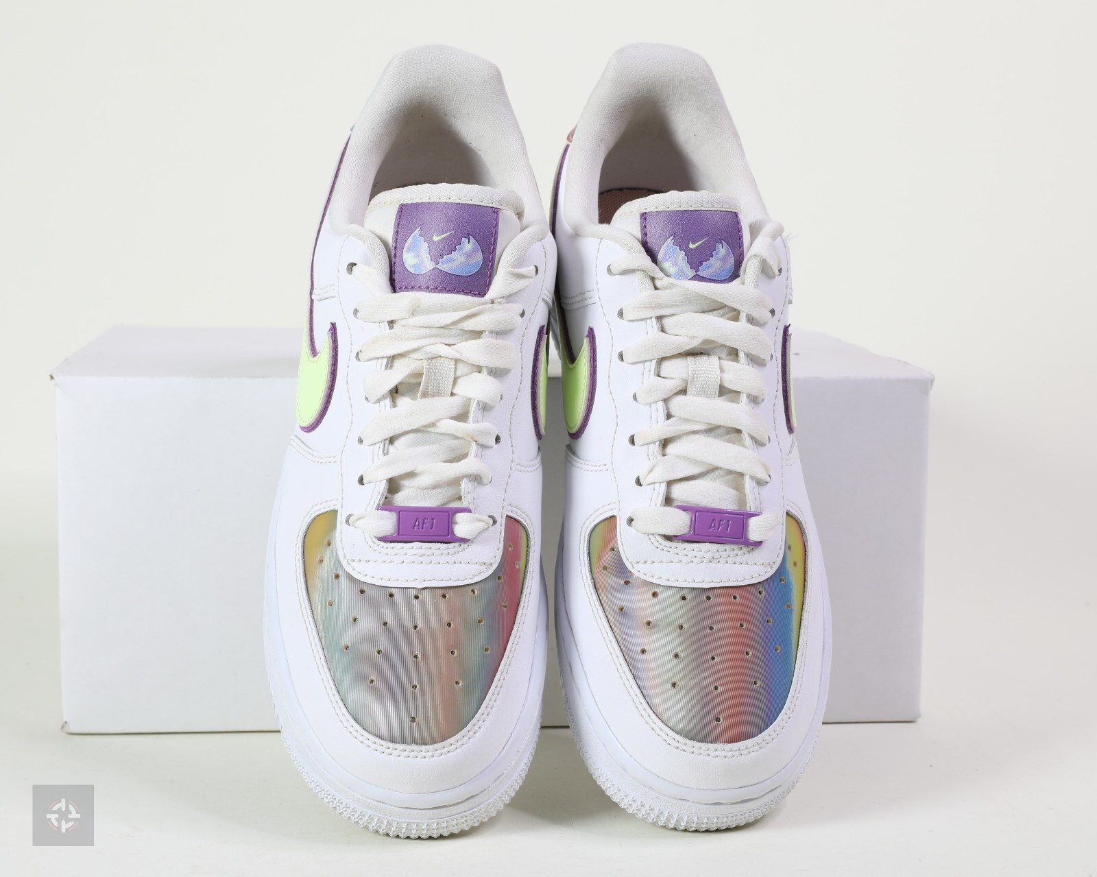 Nike Air Force 1 Low ‘Easter’ White Athletic Shoes Women’s Size 6.5 (CW0367-100)
