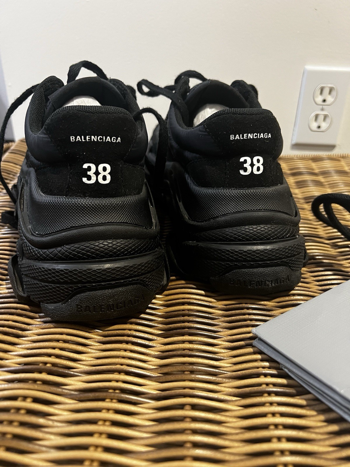 Women’s Balenciaga Black Triple S sole sneakers