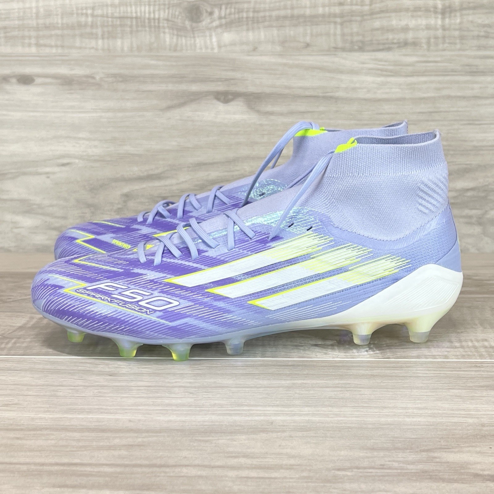 adidas F50 Sparkfusion Elite Mid FG AG Soccer Cleats Violet Womens 10 JH7648