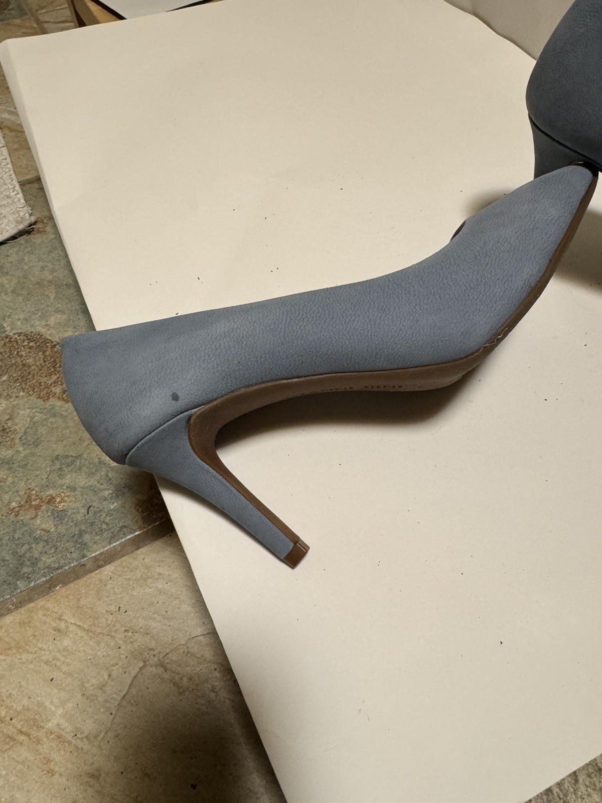 Gianni Bini Blue Pumps Shoes Size 5.5 Suede Leather