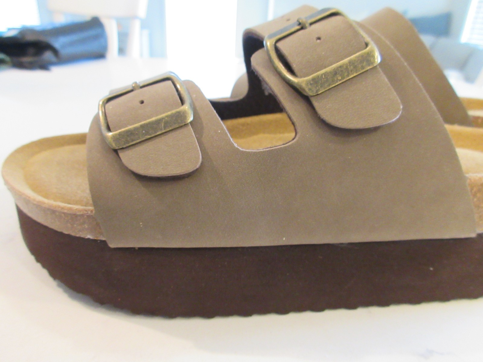 Cushionaire 2 Buckles Platform Sandals