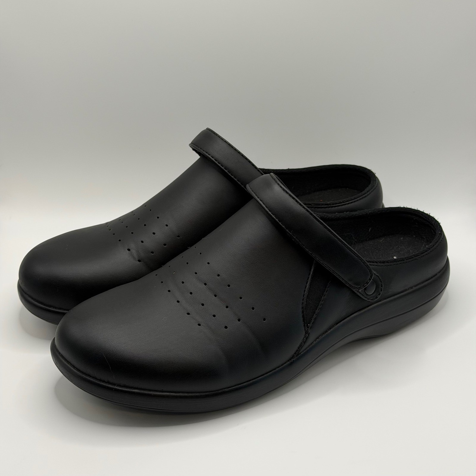 Alegria by PG Lite Black Professional Nursing Clogs Shoes Mens 41 Womens 10-11