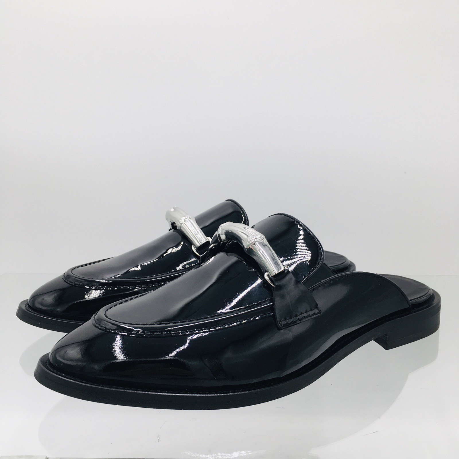 Casa Blanca Patent Sabot Bamboo Shoes Women’s Size EU 40 US 10 M