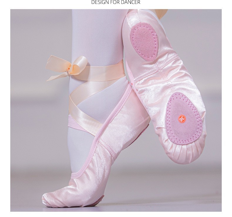 BALLET SLIPPERS Breathable Lightweight Sation DANCE Shoes For Girls WOMEN YOGA