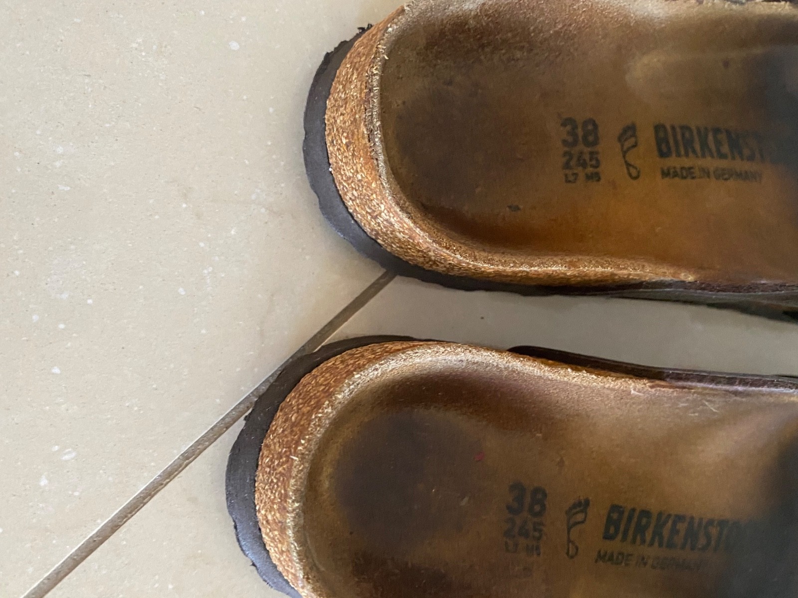 Birkenstock Germany Mayari Copper Slip On Sandals Size 38 Regular/ Wide