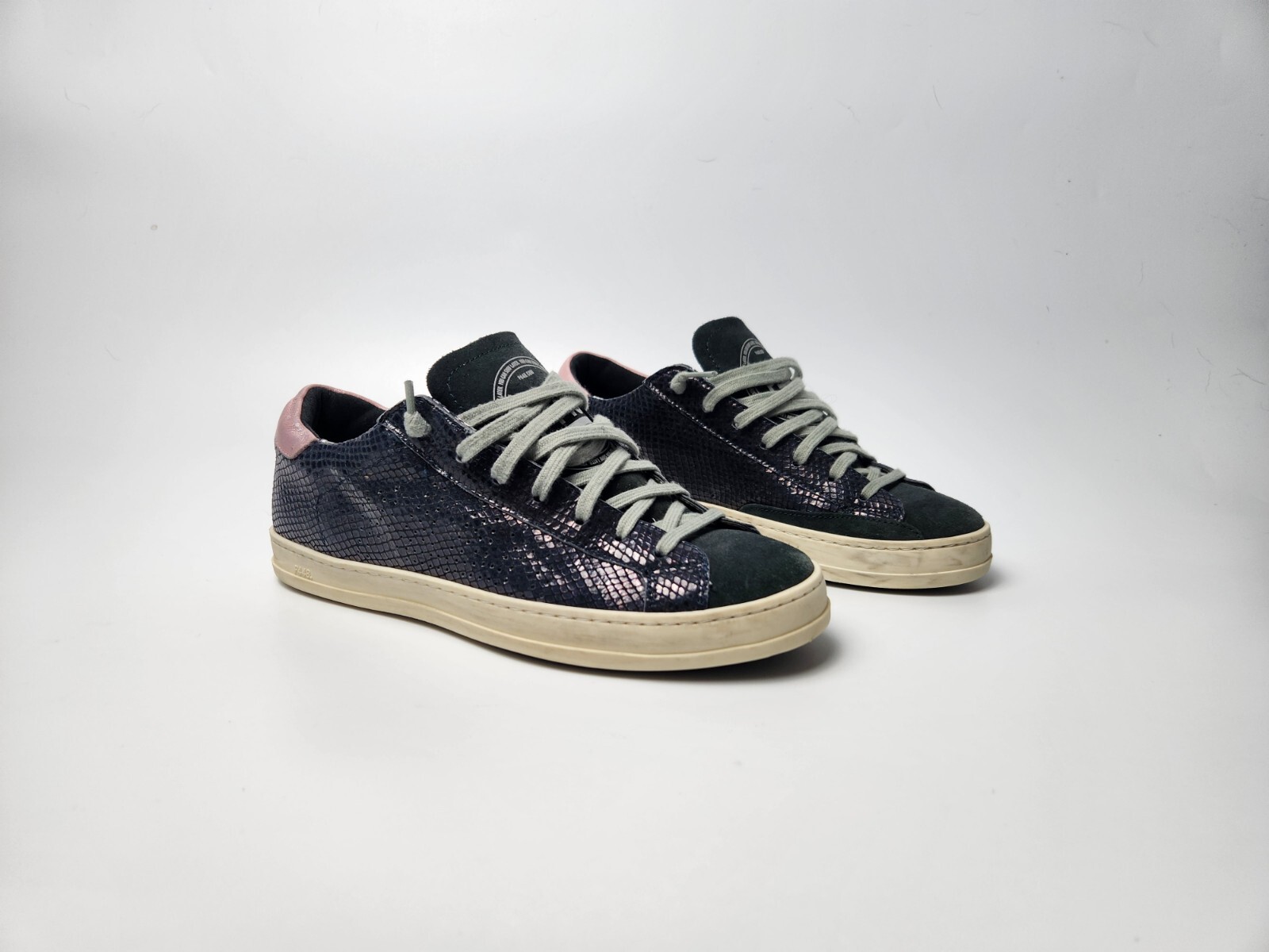 P448 Shoes Womens 7.5 John Sneakers You Can Surf Later Navy Blue Pink