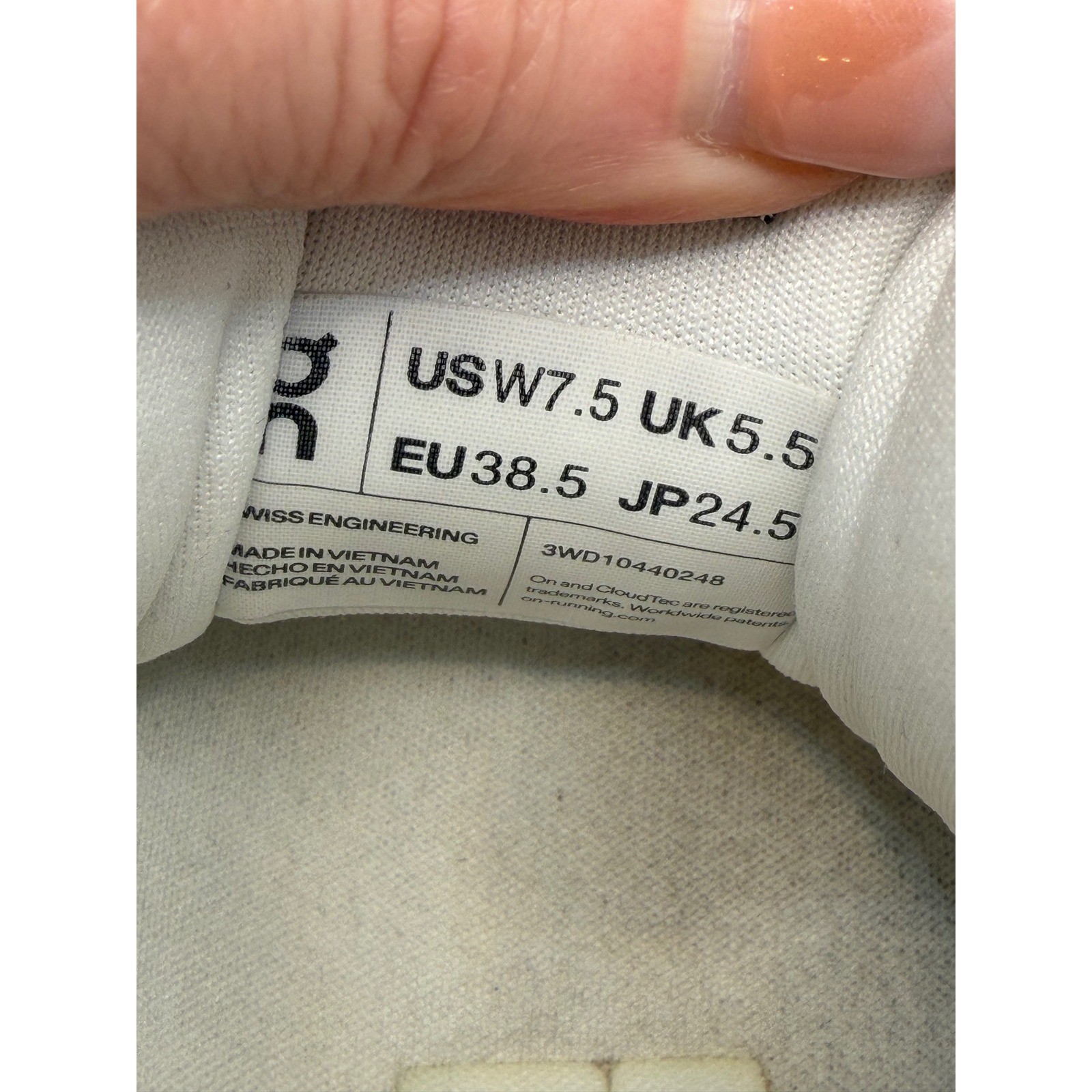 On Cloudsurfer Running Shoes Womens 7.5 Grey Lime Excellent 3WD10440248
