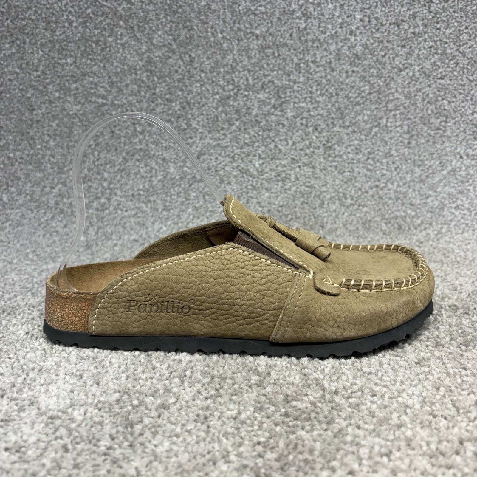 Birkenstock Papillio Buckley Leather Clogs Women 38 EU 7 US Brown Mules Shoes