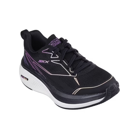Skechers Women’s Go Run Elevate 2.0 – Allaire Sneaker Black Synthetic/Purple Tri