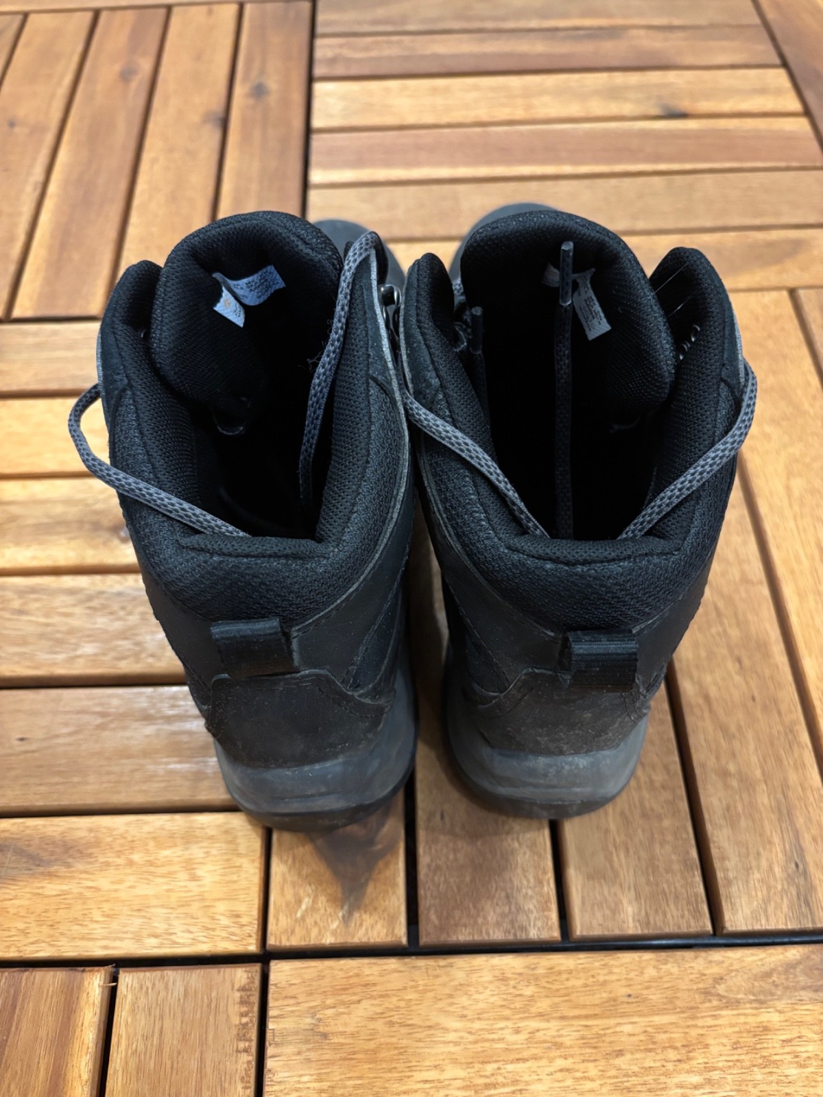 timberland black hiking boots