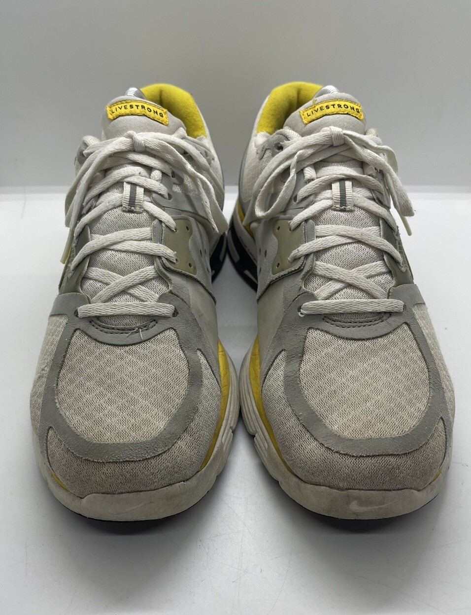 Nike Livestrong Running Shoes White Gray Synthetic Women’s Size 10 390185-100