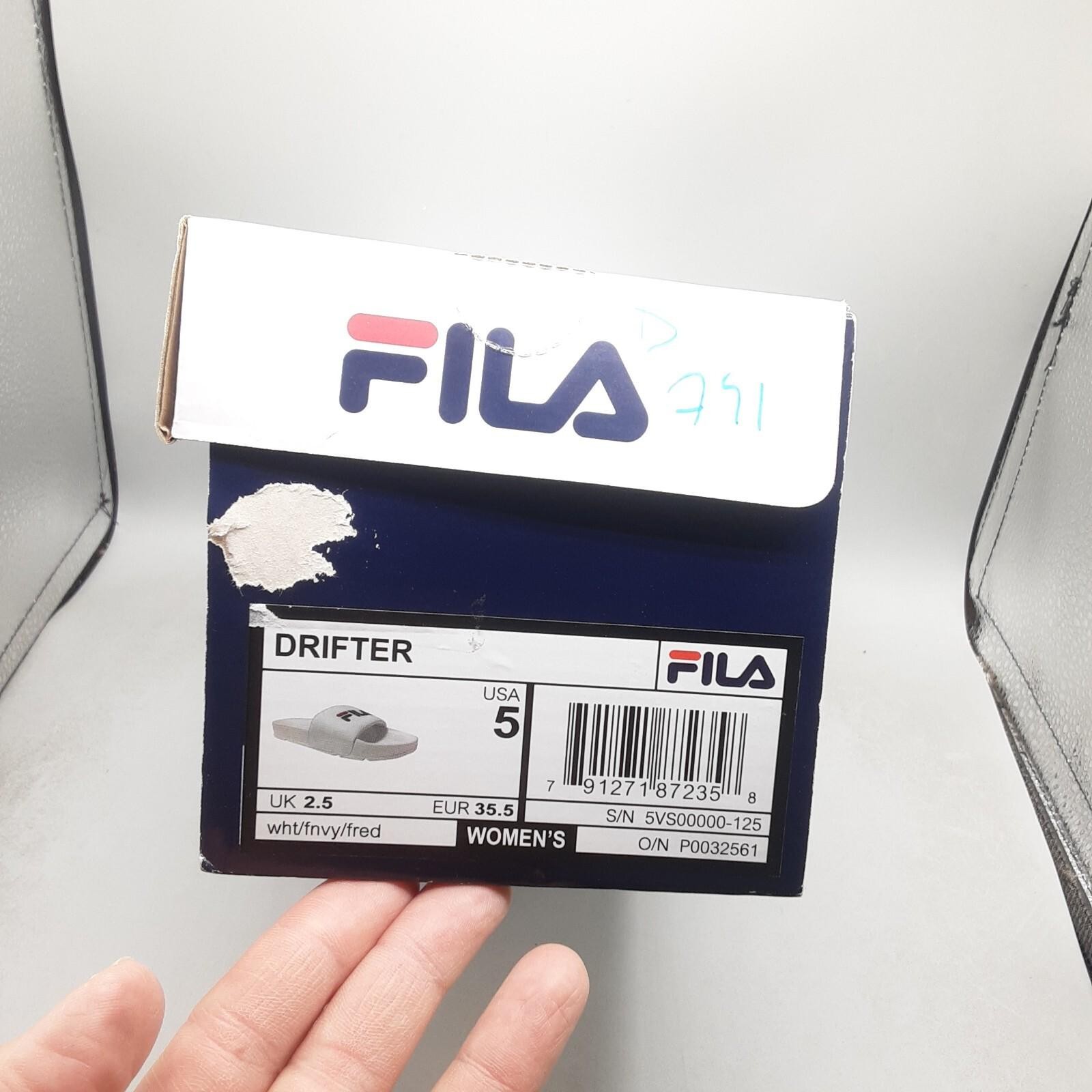 Fila Drifter Slide Women’s 5M White Navy Red D741