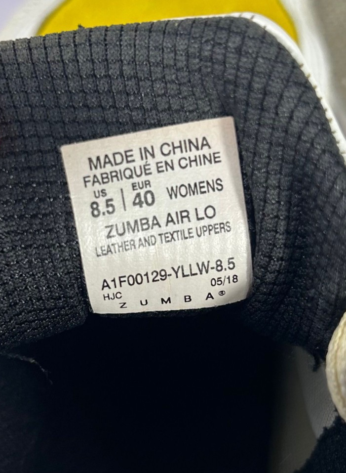 ZUMBA ~ Women’s Air Lo Classic Fitness Sneakers Dance Workout Shoes – SIZE 8.5