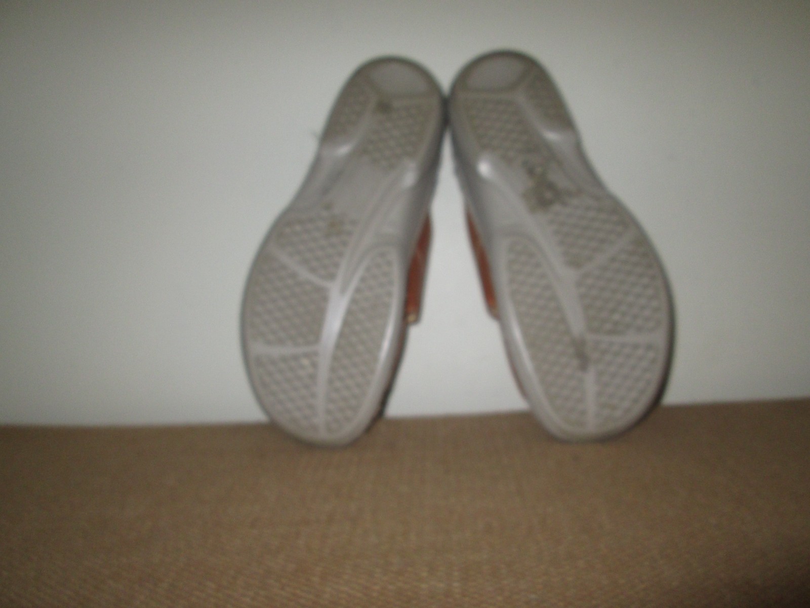 Women’s FINN COMFORT Sansibar Tan Leather 2 Strap Slides Comfort Sandals ~ 38