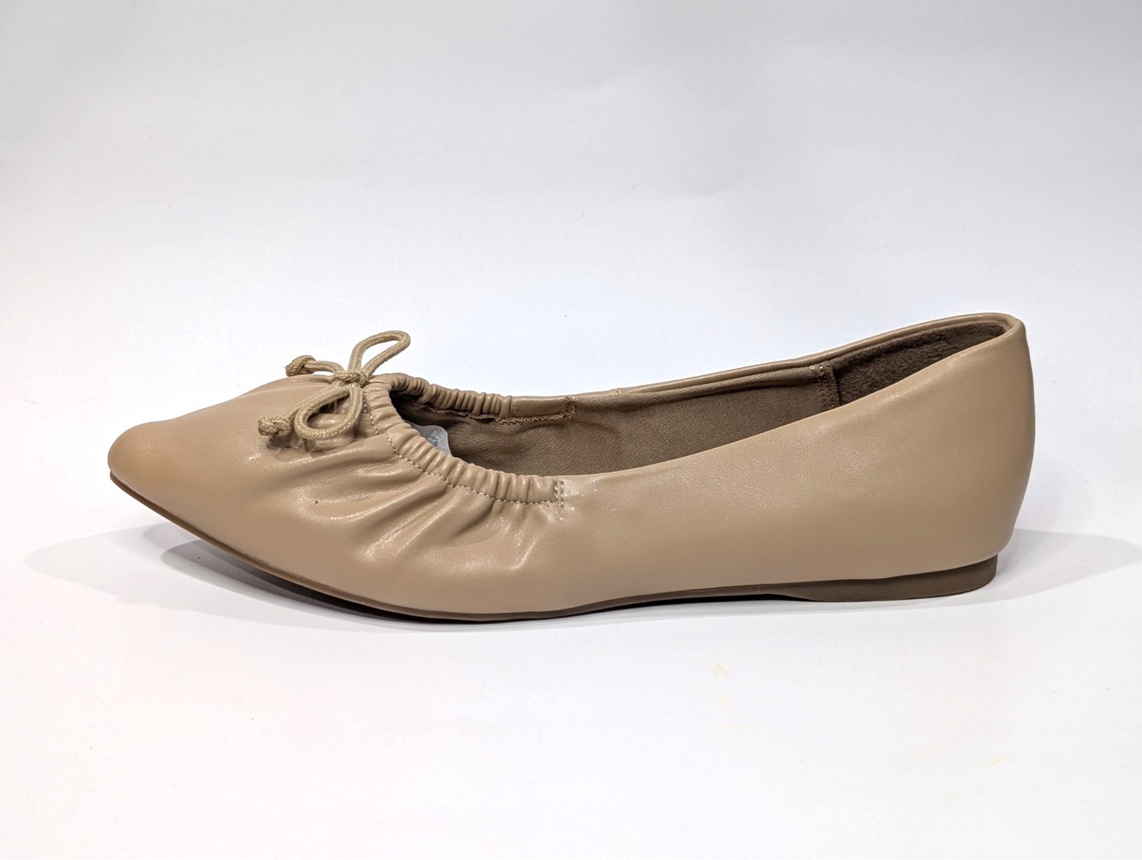LC Lauren Conrad Norita Beige Women’s Gathered Topline Ballet Flats-Asst Sz NWB
