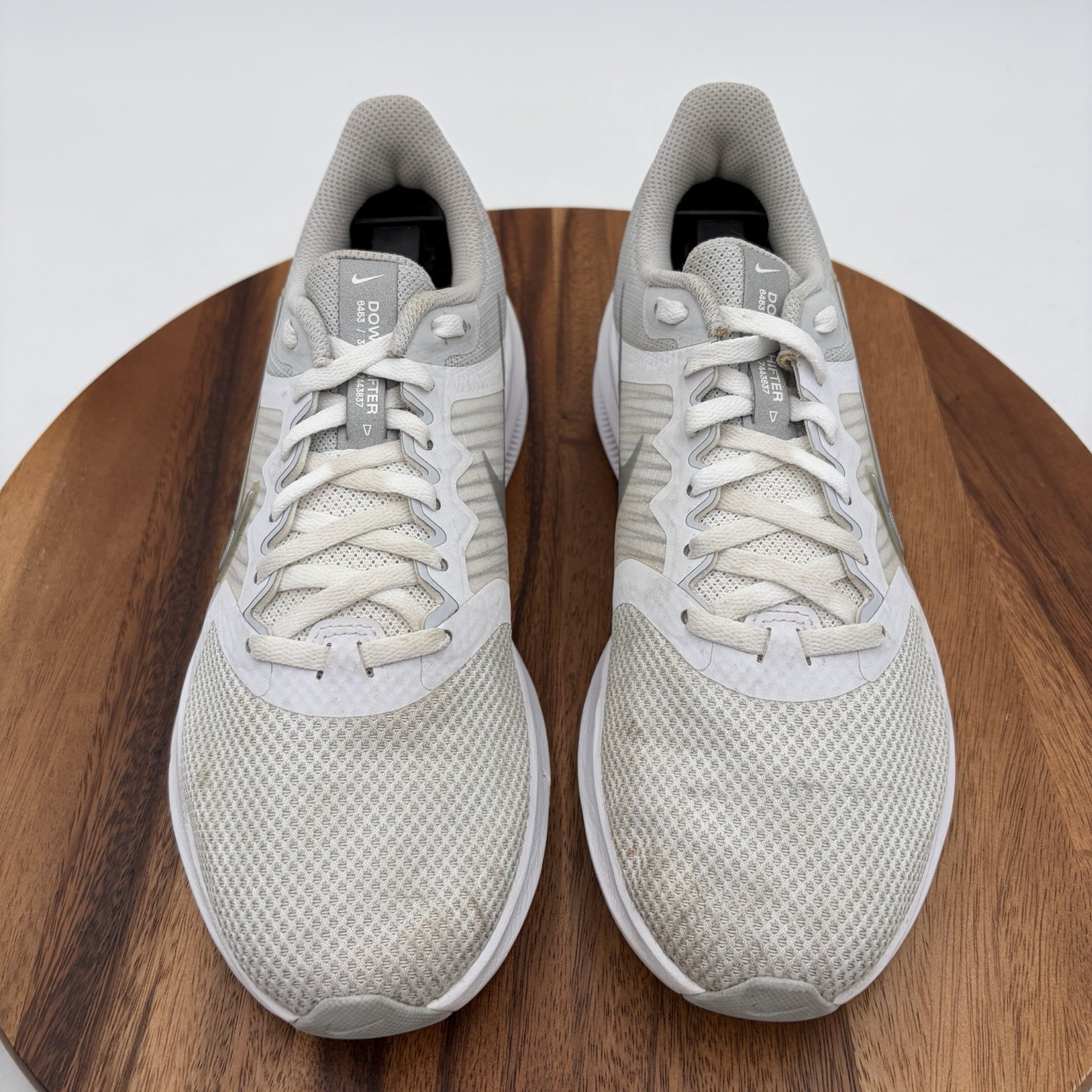 Size 8.5 Nike Womens Downshifter 11 White/silver Running Sneakers Shoes