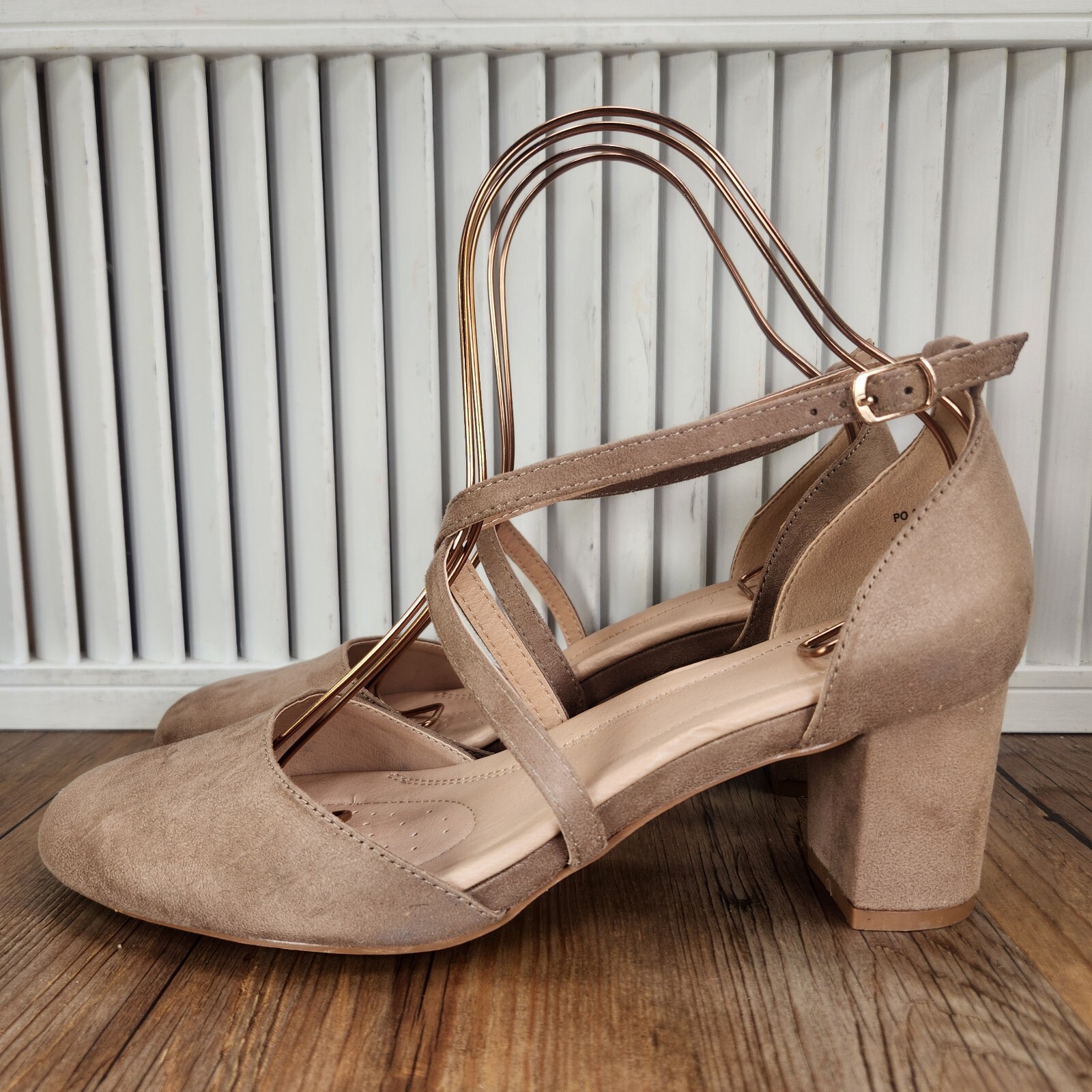 Journee Collection Tru Comfort Foam Heels Women’s 11 Beige Strappy Pumps Classy
