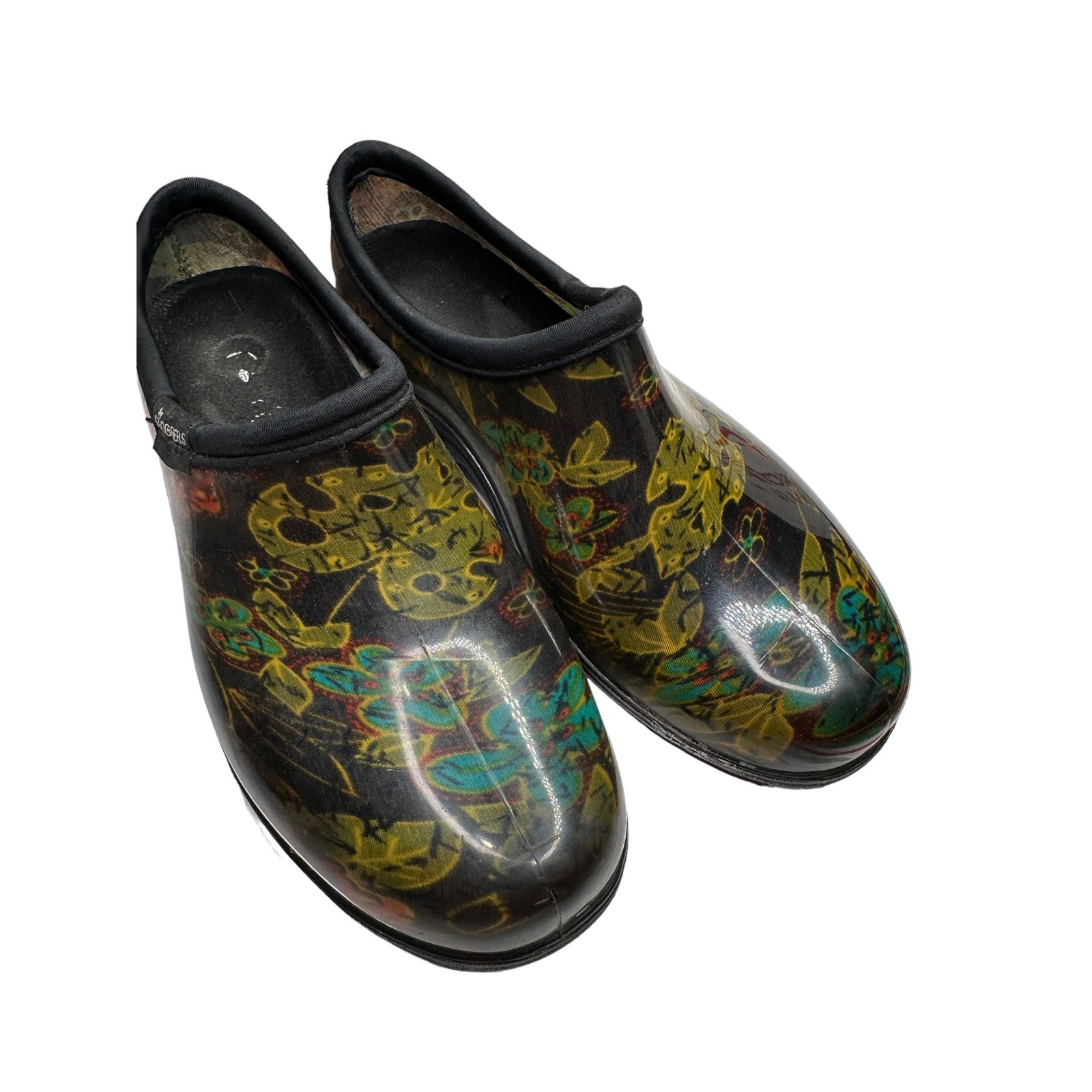 Sloggers gardening mules floral size