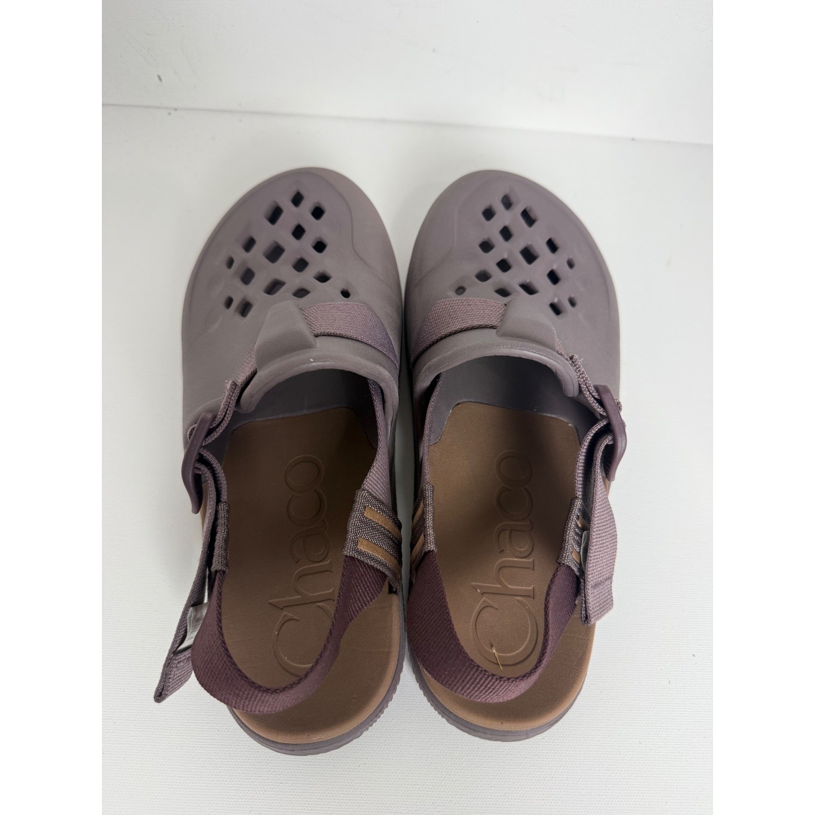 Chaco Chillos Clog Womens Plum Purple Adjustable Strap Slip On Shoes Size 8