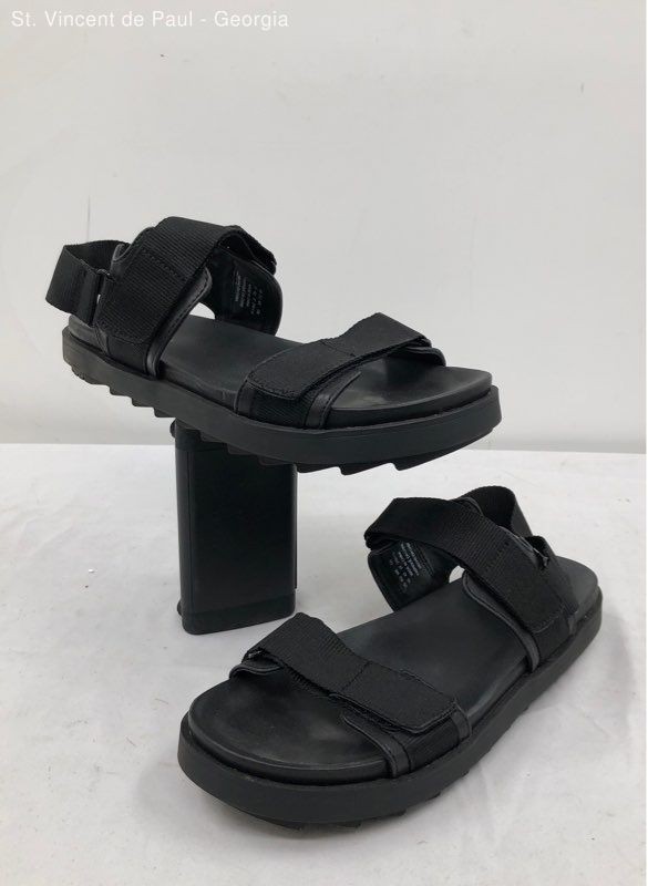 Aerie Black Gladiator Sandal Women 10