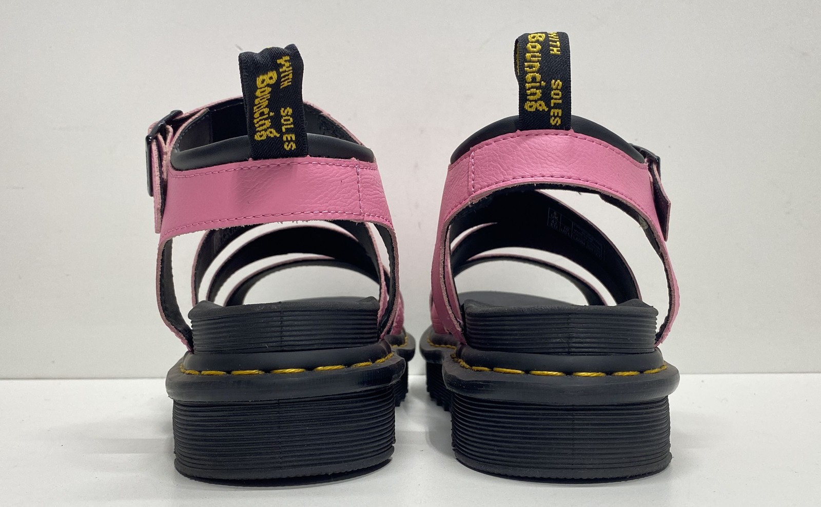 Dr. Martens Blaire Pink Leather Platform Gladiator Sandals Women’s Size 10