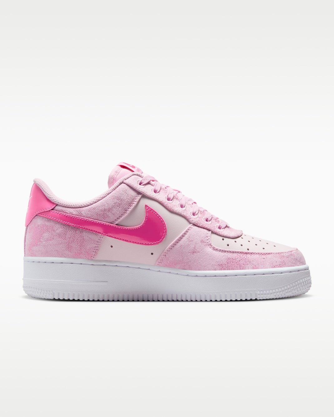 NIKE Women’s Air Force 1 ’07 “Denim” IR1974-663 Pink Foam Pearl Pink White