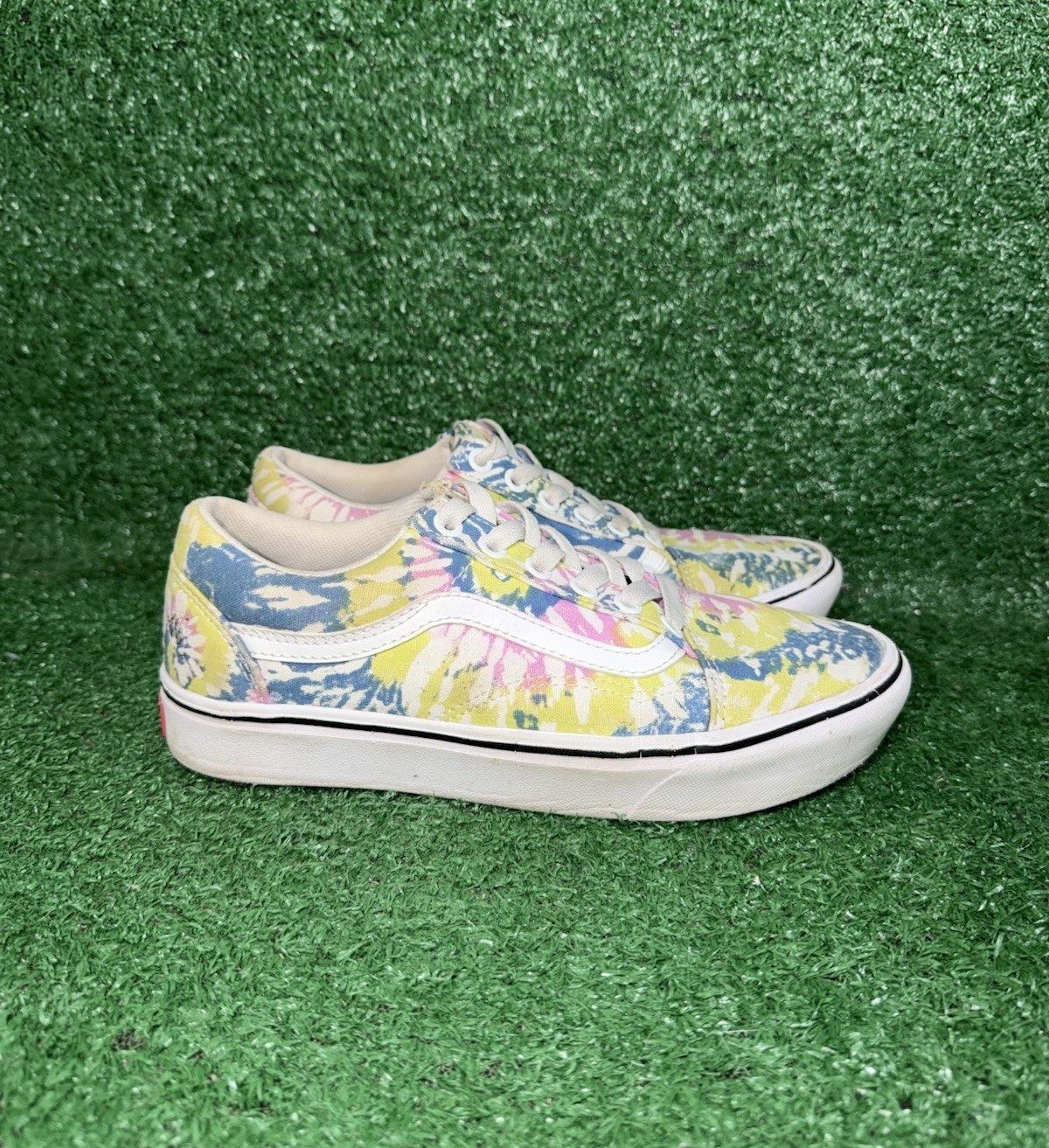 VANS Old Skool Womens Size 7 Multicolor Tie Dye Skate Shoes Walking Sneakers