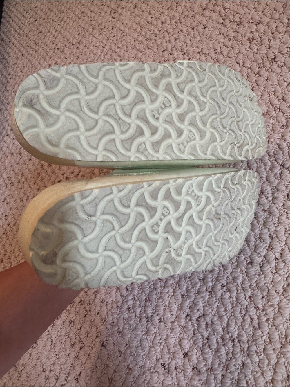 Birkenstock Arizona Double-Buckle Slide Sandals in Pistachio