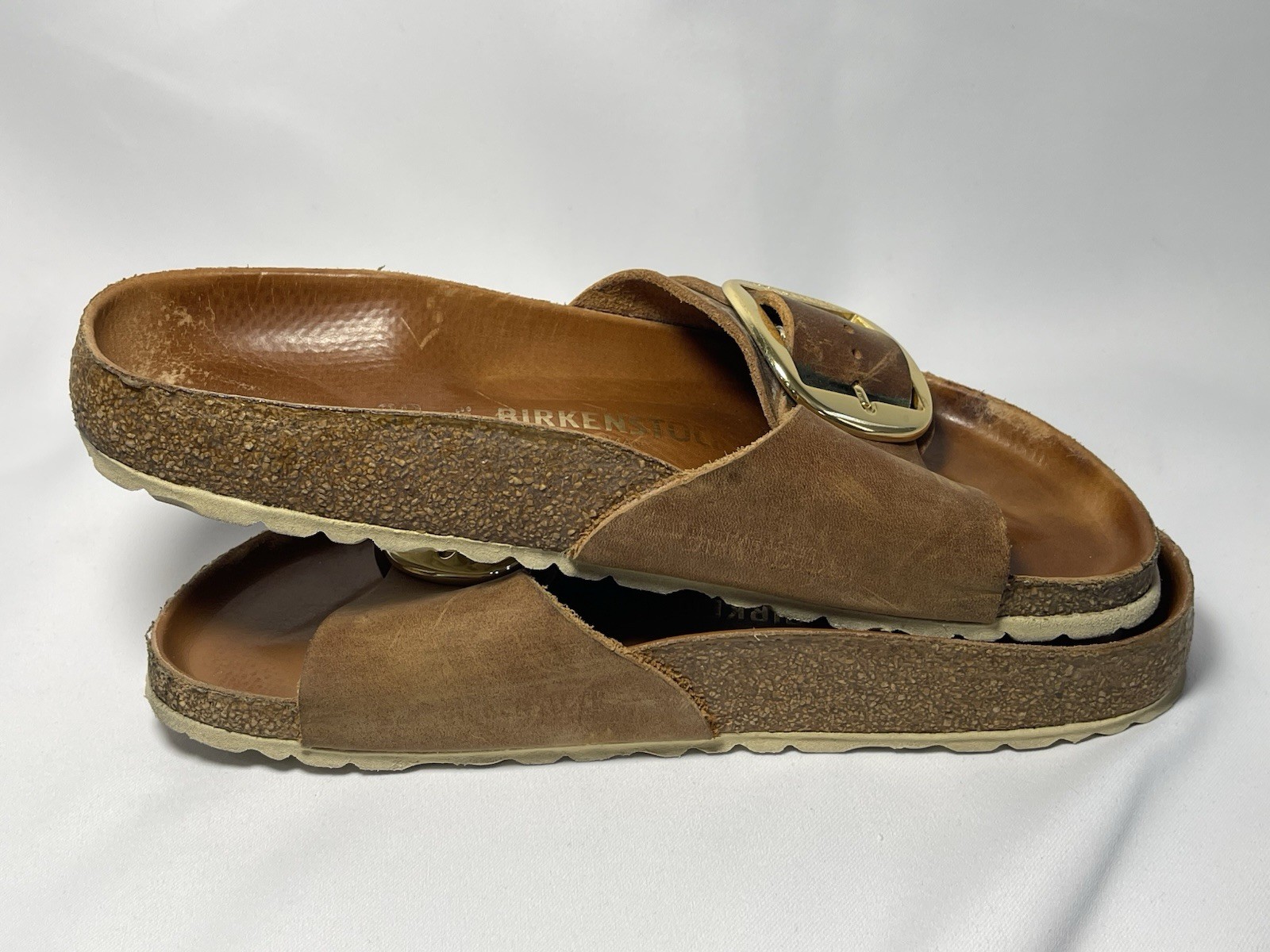 Birkenstock Madrid Big Buckle Women’s Sandals – Cognac EU 39 Narrow