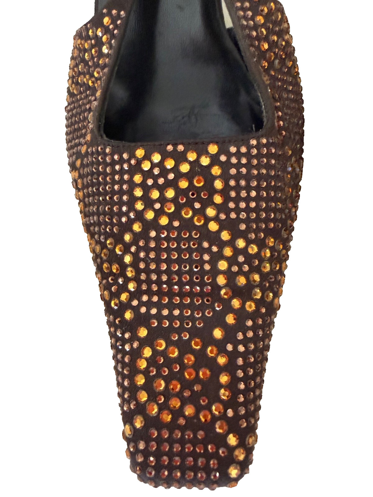 Rare 1998 Vintage Runway Gucci Tom Ford Swarovski Slings Crystal Shoes 39 US 9