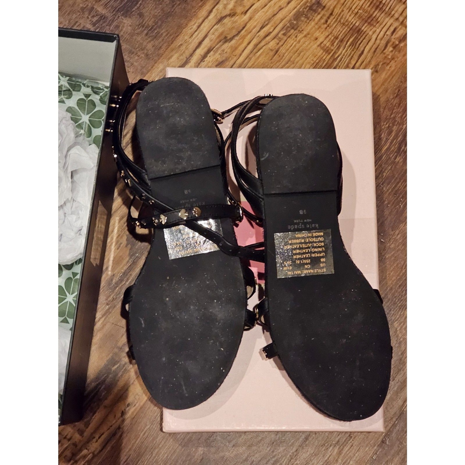 Kate Spade NEW YORK Mai Tai Flat Sandals – New Women | Color: Black | Size: 9