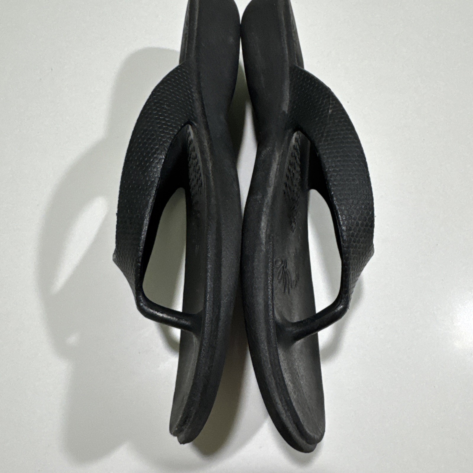 Okabashi Maui Sandals Women L 9-10 Flip Flop Black USA Orthopedic Comfort Arch