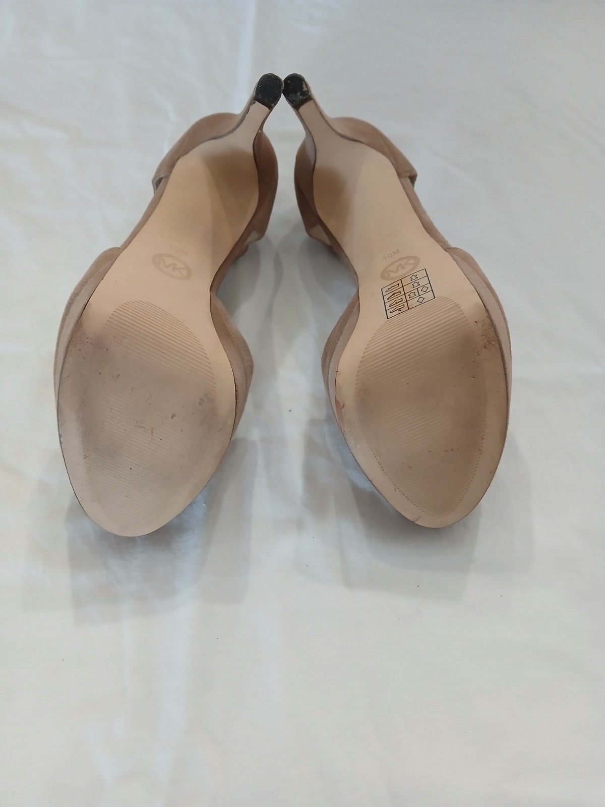 Michael Kors Tan Suede Stiletto Platform Heels 10M Party Formal Career Date Sexy