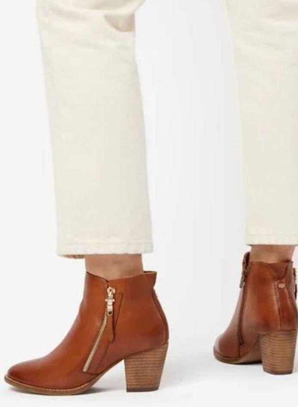 Women Dune ankle boots brown leather 40