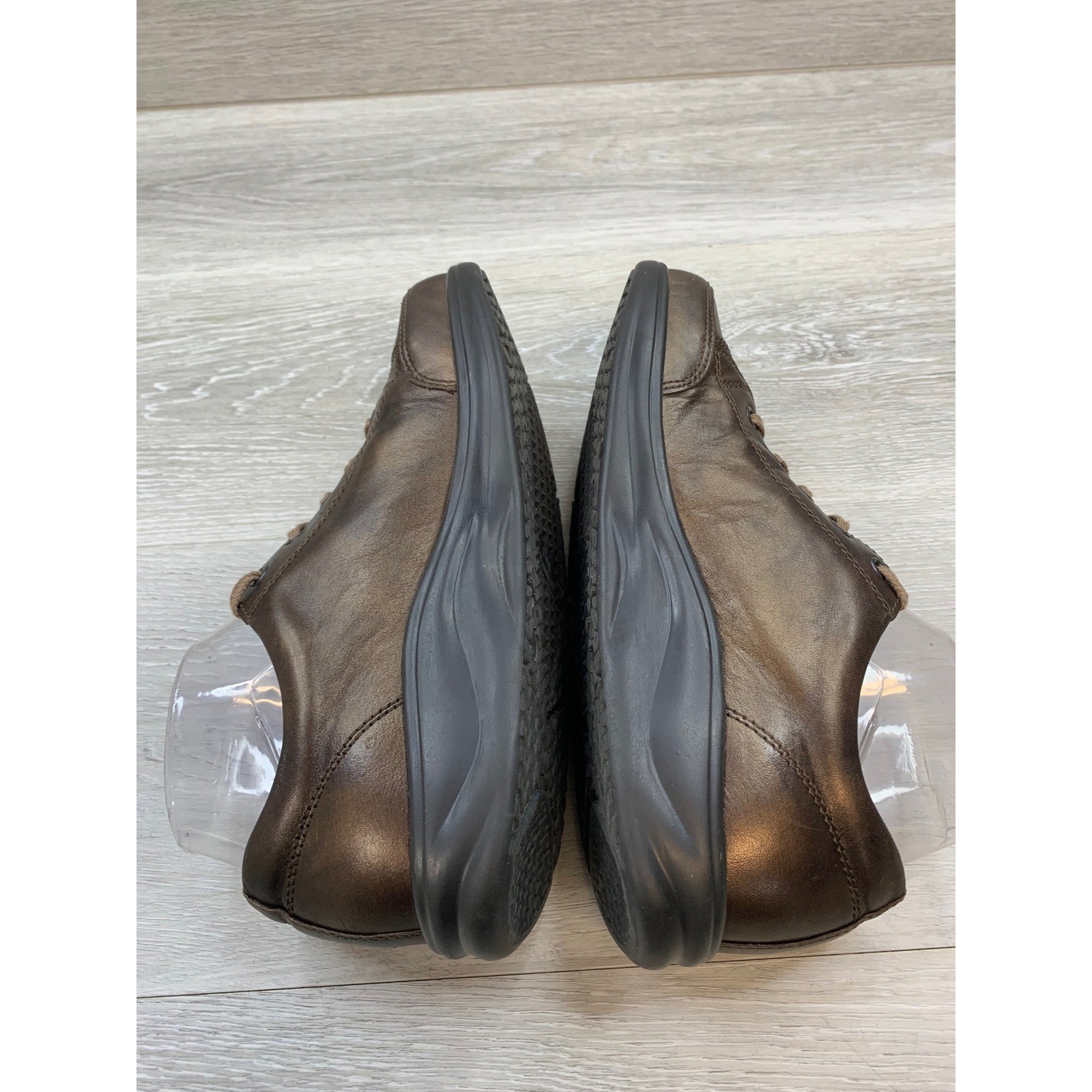 Finn Comfort Women’s Germany Bronze Brown Leather Lace Up Walking 7.5 Shoes