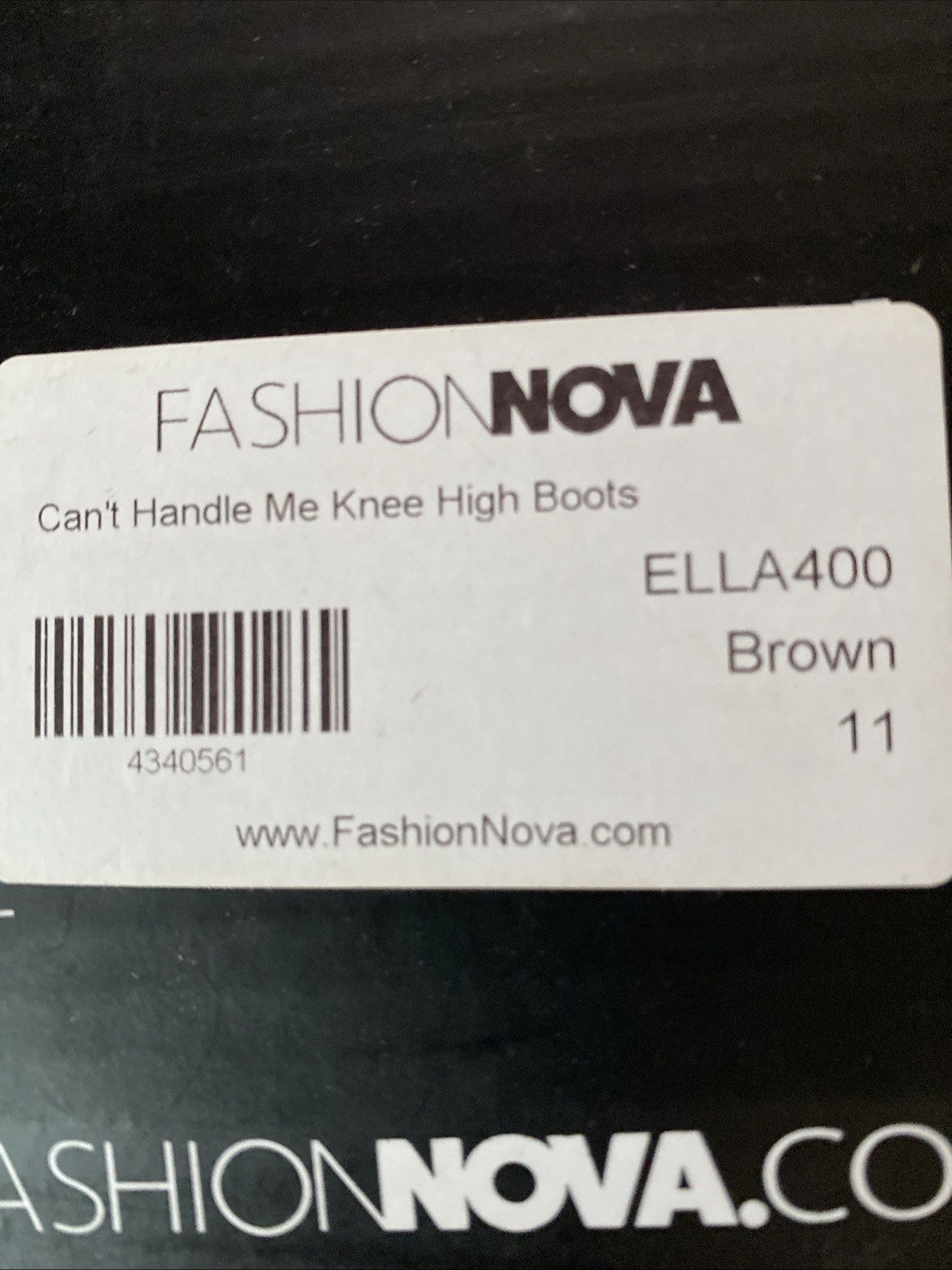 Sz 11 Fashion Nova Brown Basket Weave Knee High Boot NIN