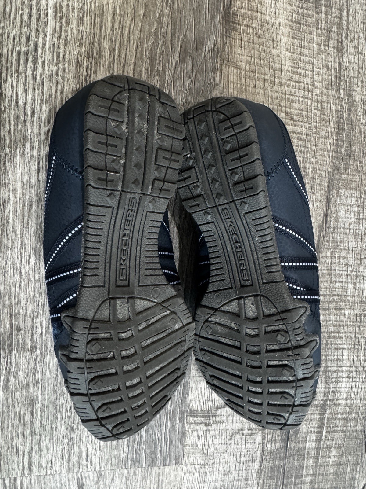 Skechers Bikers Lite Sneakers Women US 7.5W Blue Bungee Laces Excellent EUC