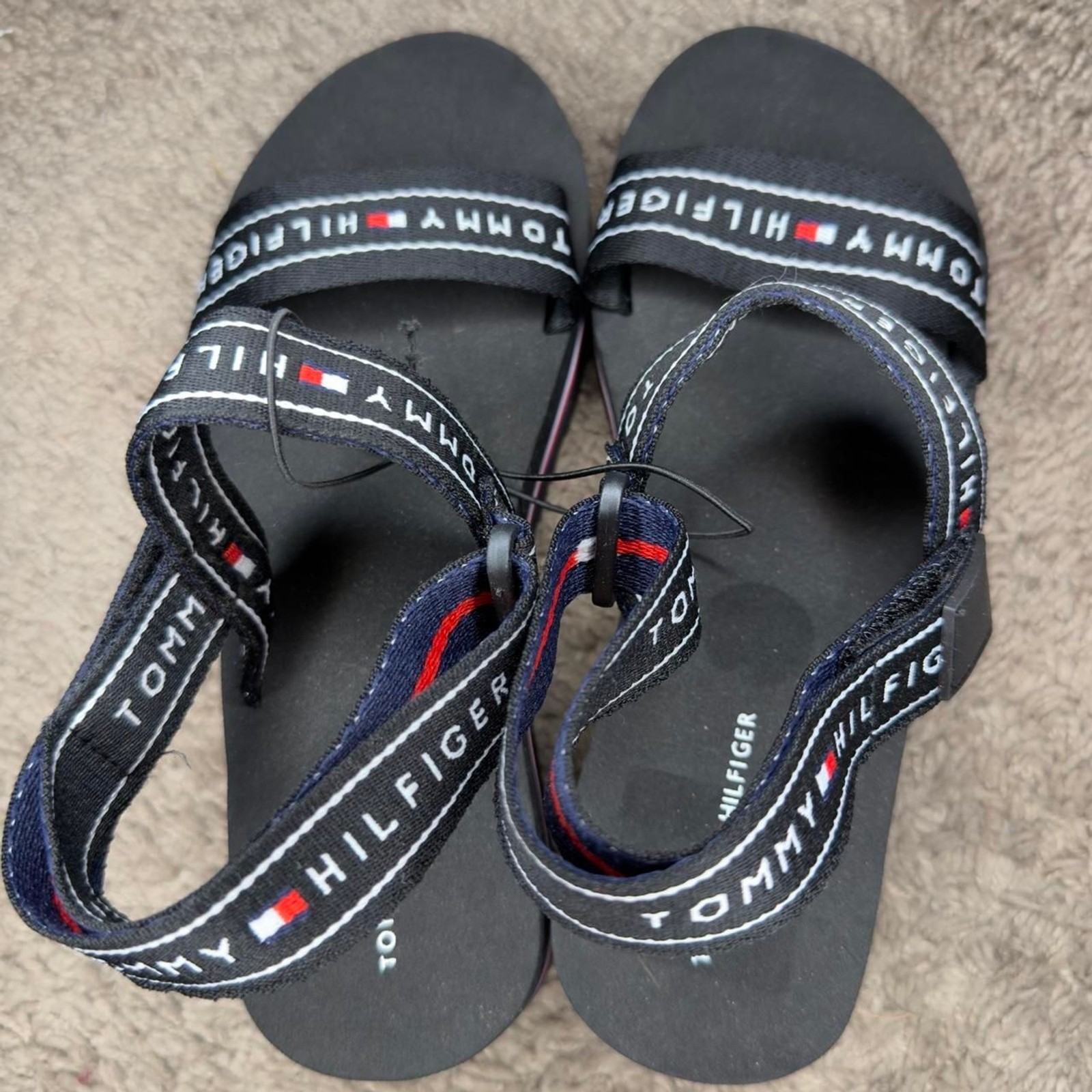 Tommy-hilfiger Women’s Black and Navy Sandals
