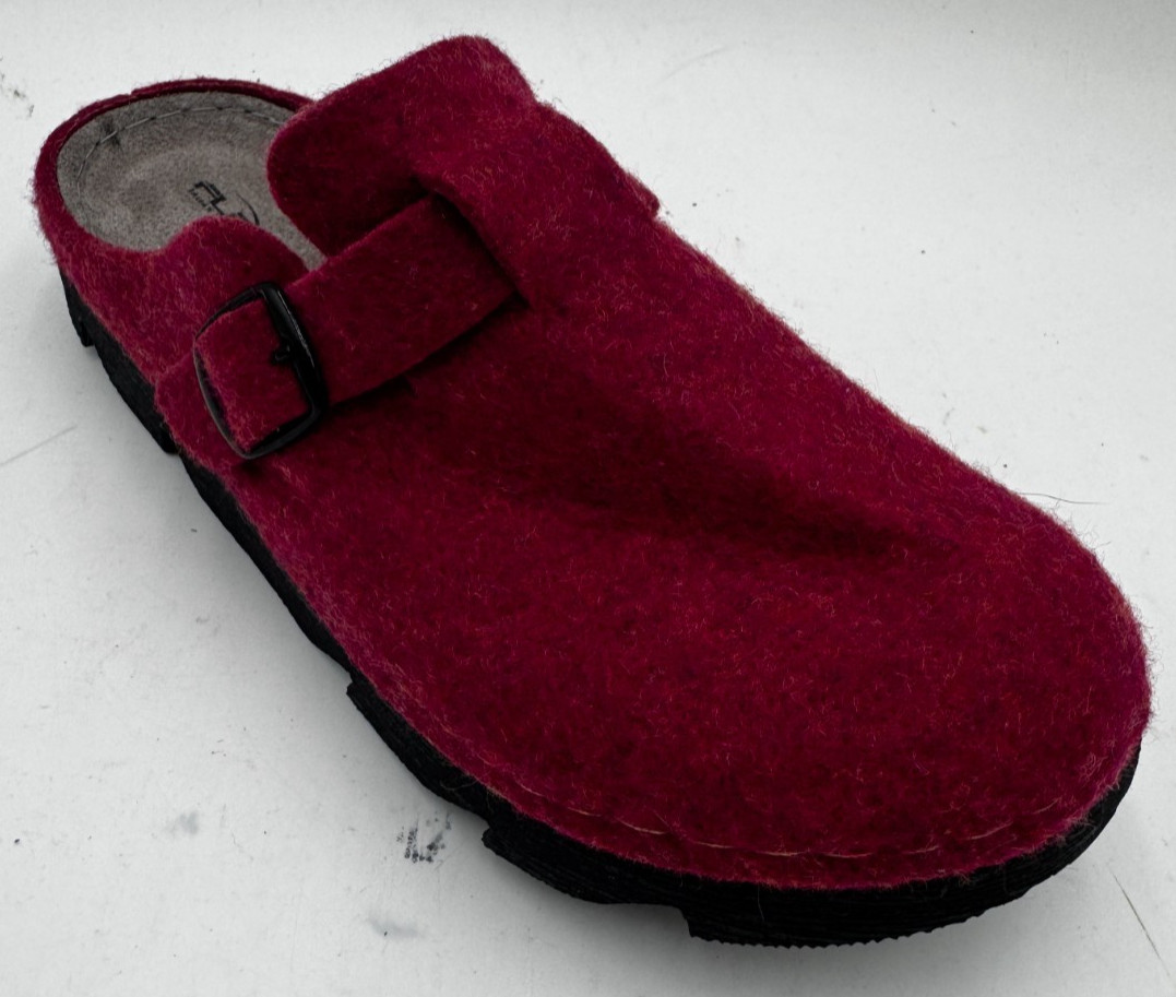 Flexus By Spring Step Clogger Women’s Shoes Size10 Bordeaux Wool Mule Slip On