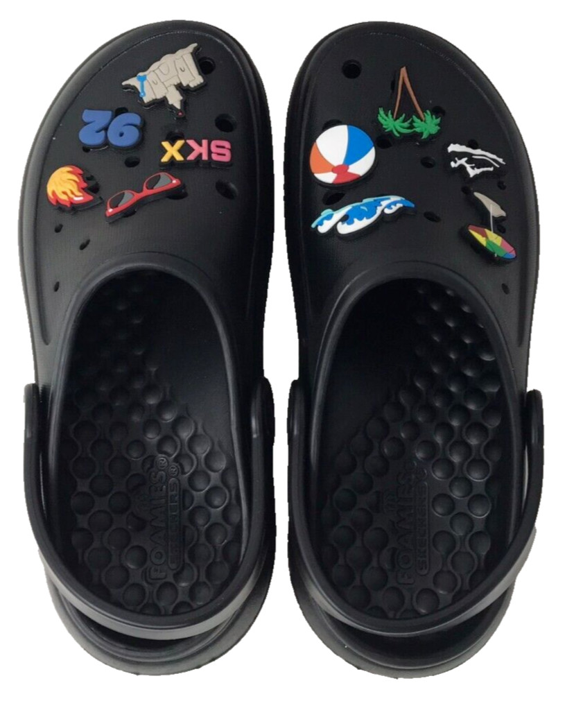 Skechers Women’s Foamies Comfort Slip On Casual Clogs Black Size:9 156N