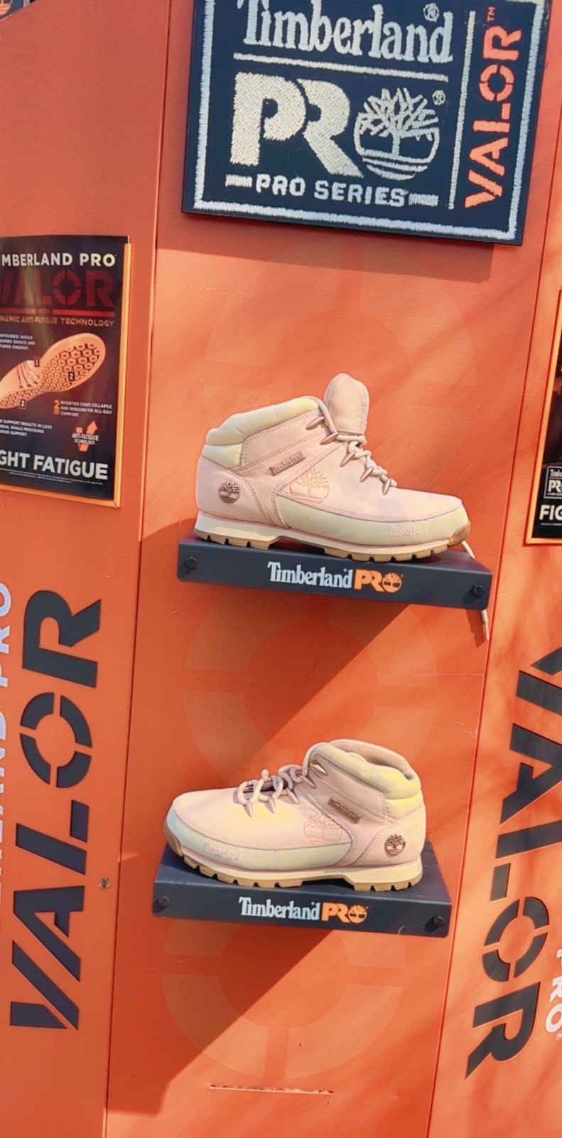 Timberland Pink Euro Sprint Mid Hiker Boots -Leather
