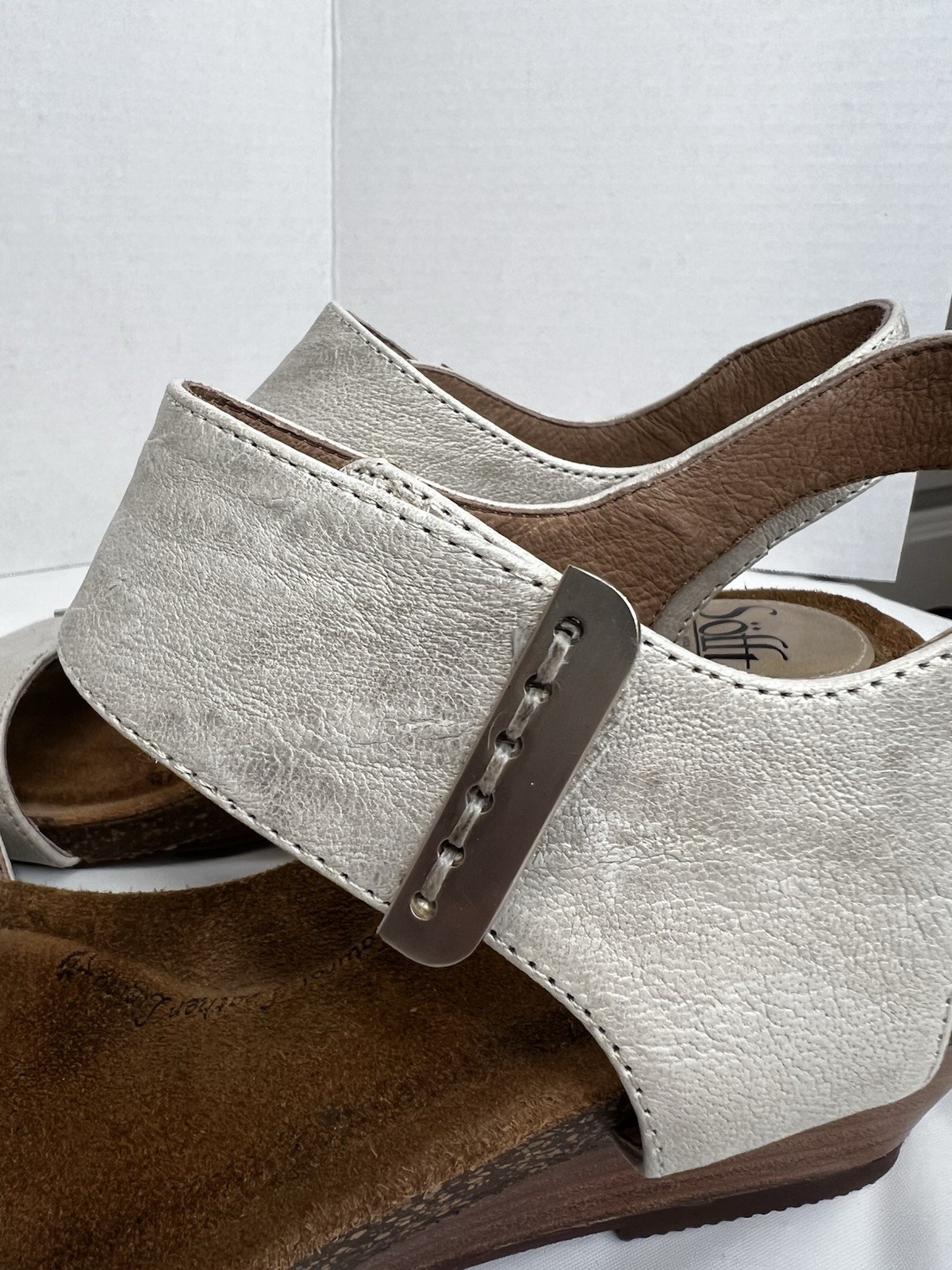 Sofft Verdi Wedge Adjustable Straps Stone Taupe Sandals Women’s Size 9