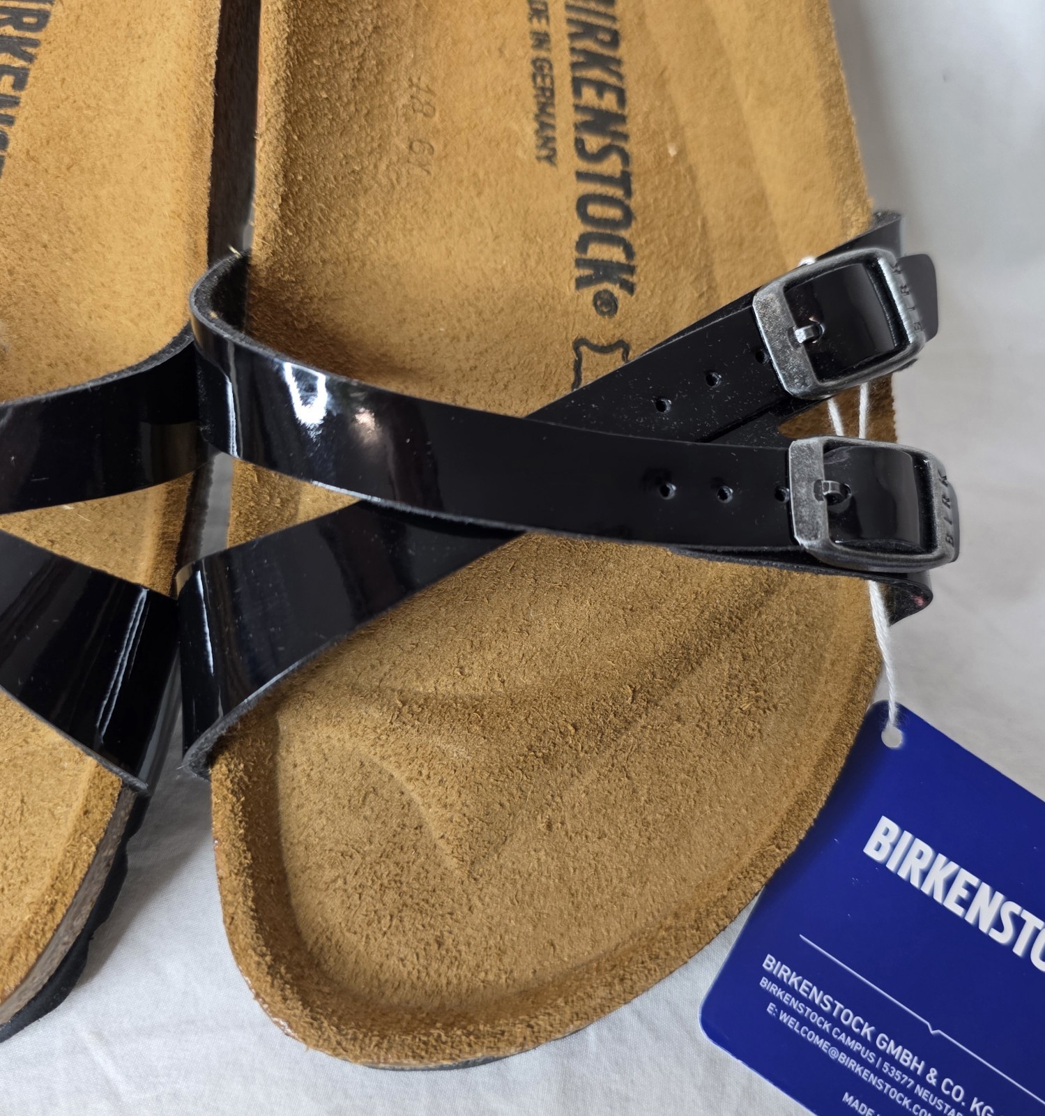 Birkenstock Almere Patent Criss-cross Fit Sandals 42EU/11US Women’s New w/o Box