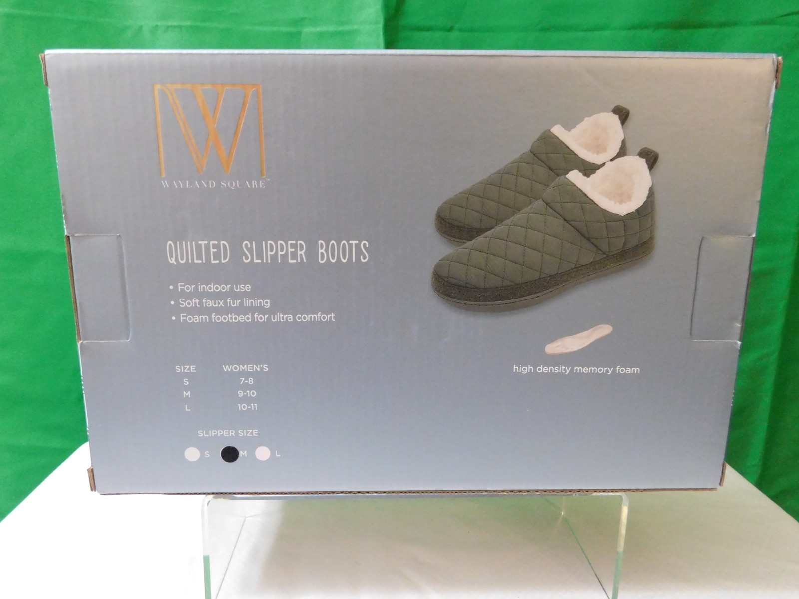 Wayland Square Quilted Slipper Boots-Women’s Size M (9-10)