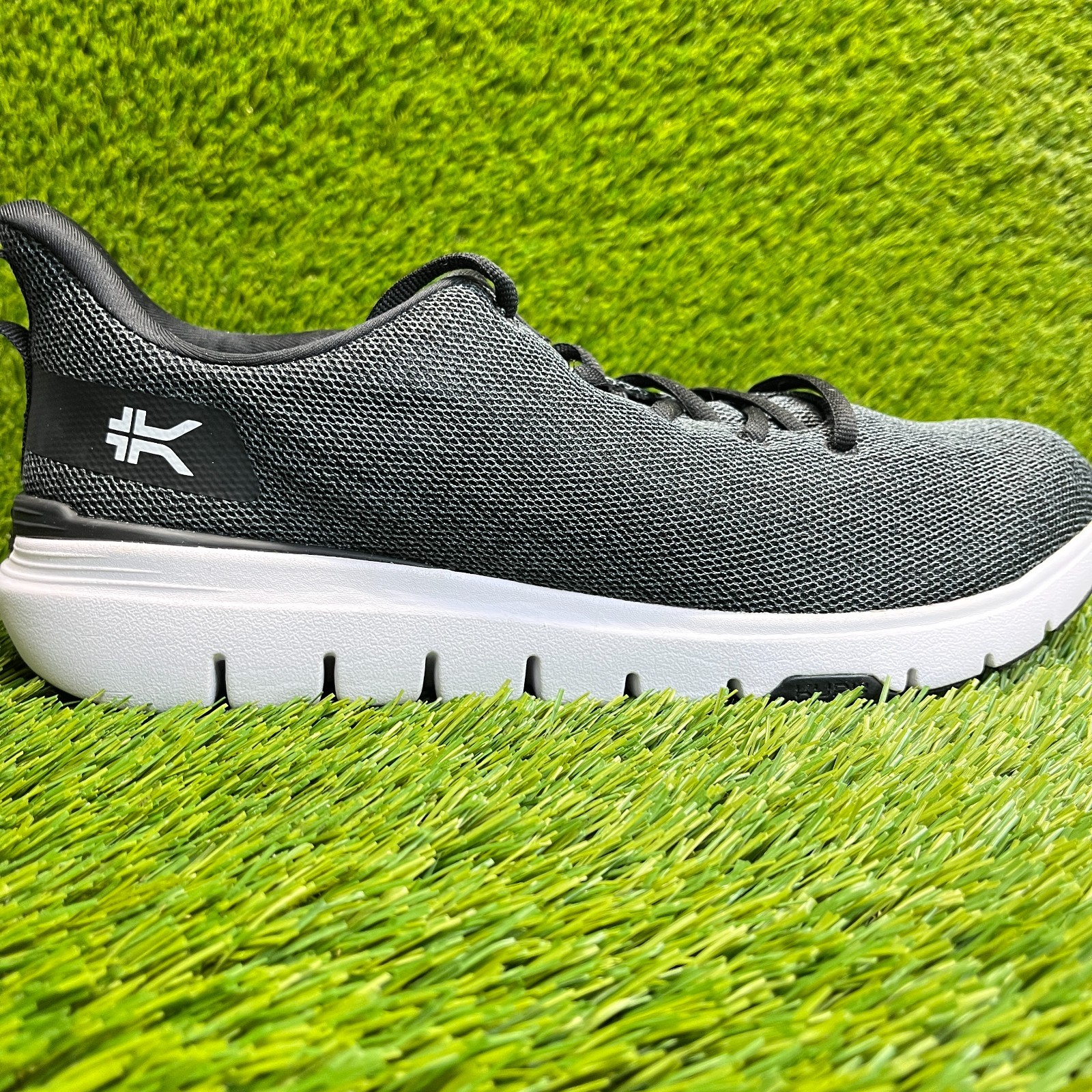 Kuru Flex Via Womens Size 12 Black Gray White Athletic Running Shoes Sneakers