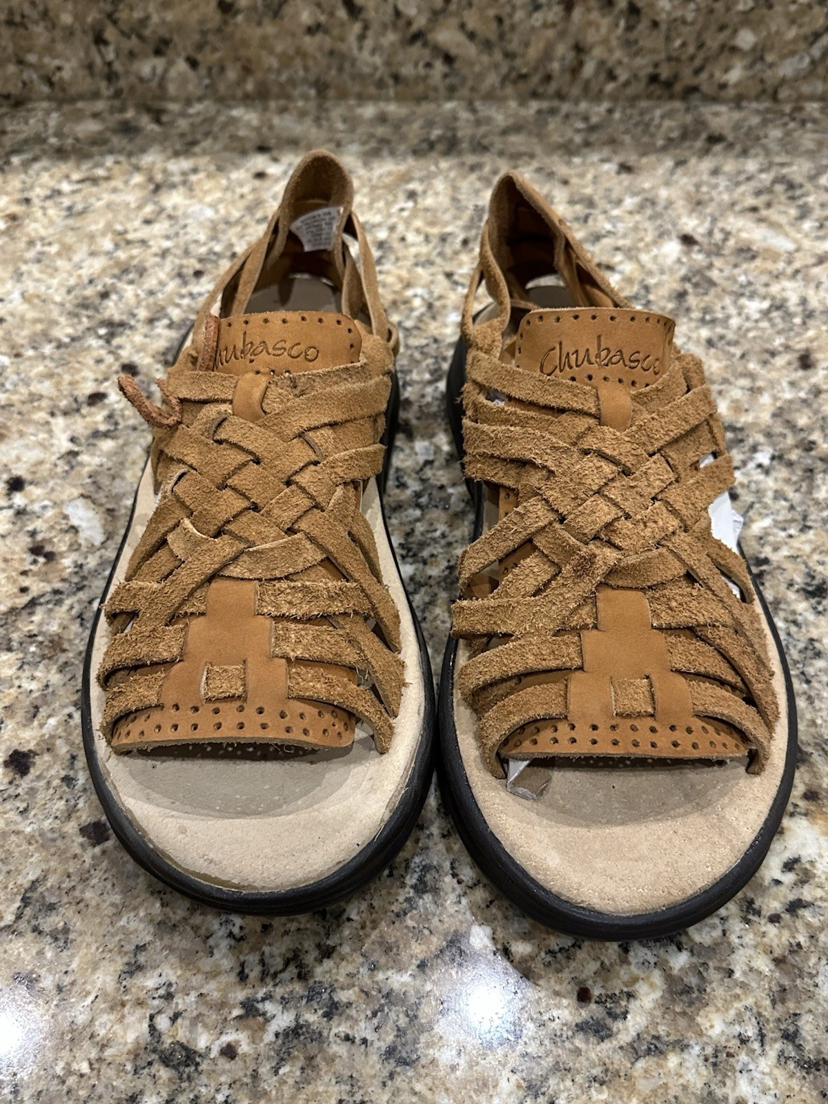 CHUBASCO Mexico Brown Sandals Shoes Woven Mens 8 Womens 10 NEW