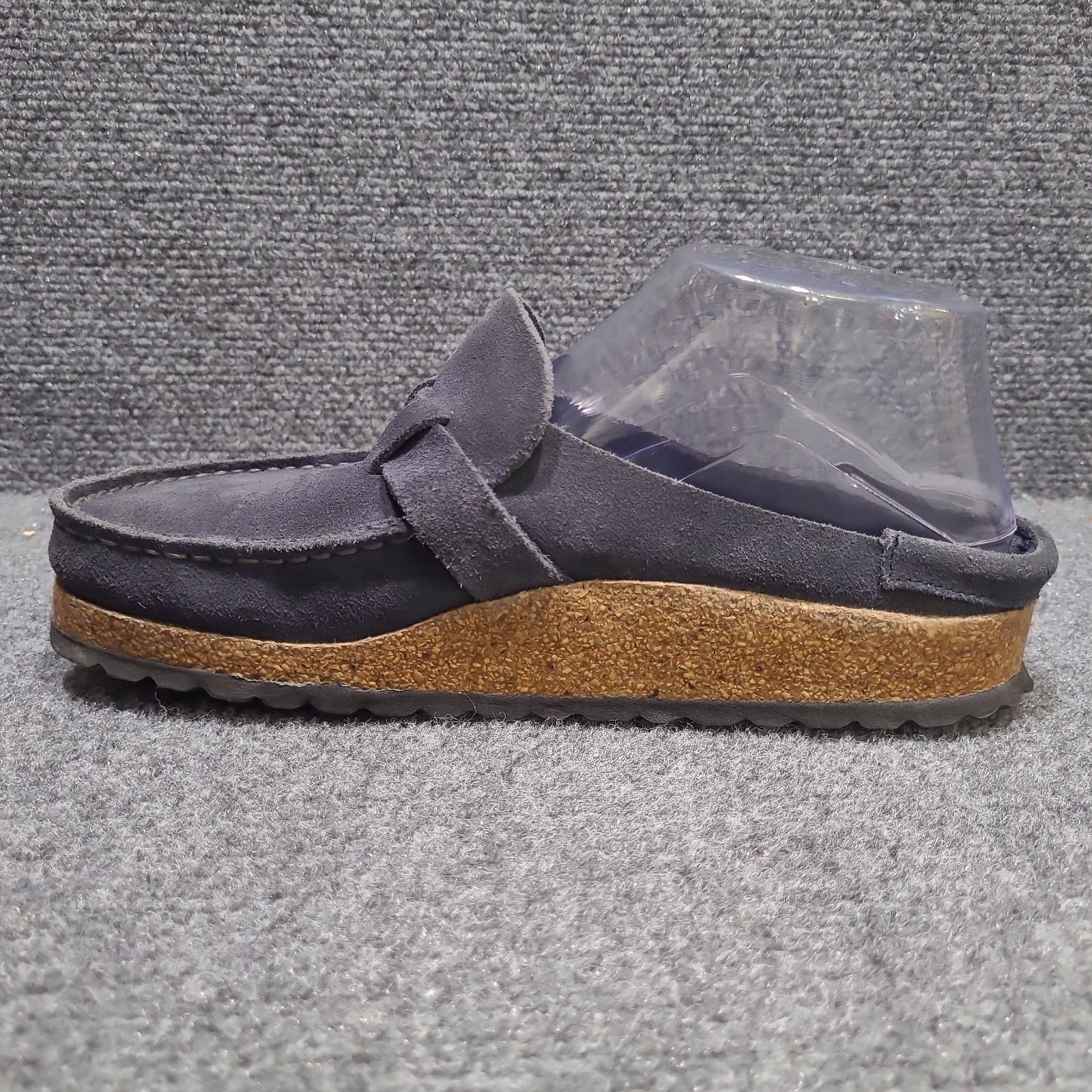 Birkenstock Buckley Blue Grey Suede Clog Cork Shoes Women’s Size EU 37 / US 6